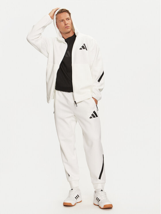 adidas adidas Суитшърт Z.N.E. JF2443 Бял Regular Fit