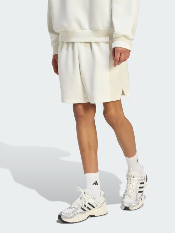 adidas adidas Szorty sportowe Soft Lux KU7929 Kremowy Loose Fit