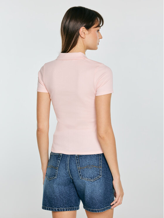 BIG STAR BIG STAR Polo RAFAELA Różowy Slim Fit