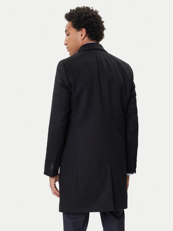 BOSS BOSS Vuneni kaput Hyde 50549187 Crna Slim Fit