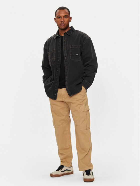 Vans Vans Džinsa krekls Stevens VN000HNT Melns Loose Fit