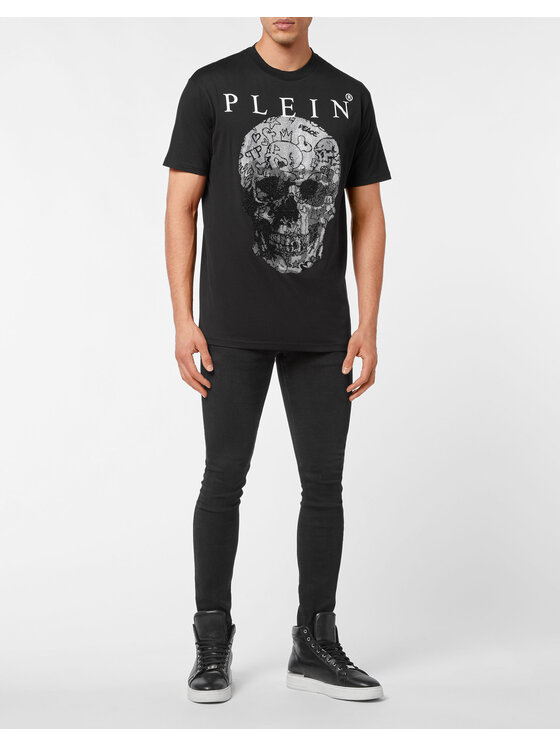 PHILIPP PLEIN PHILIPP PLEIN T-Shirt 12855 Černá Regular Fit