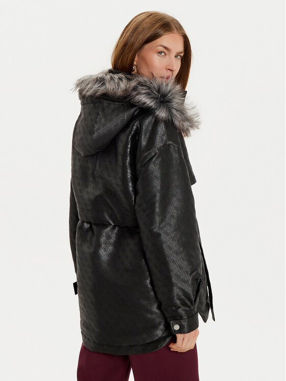 Guess Guess Parka Elly W4BL35 WFIR2 Crna Regular Fit