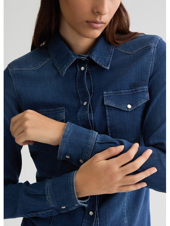 Liu Jo Liu Jo camicia di jeans UXX046D405177917 Celeste Regular Fit