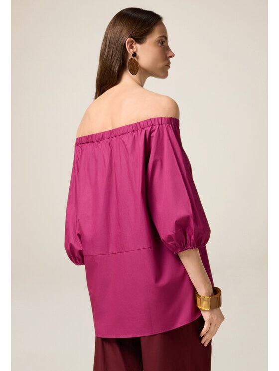 Oltre Oltre Bluzka 2485J100726N019 Różowy Over Fit