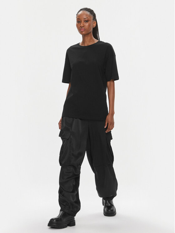 Herskind Herskind Bavlnené nohavice Edwin 4949985 Čierna Relaxed Fit