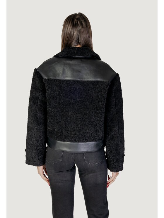 Morgan De Toi Morgan De Toi Cappotto di transizione GSHEEP Nero Regular Fit