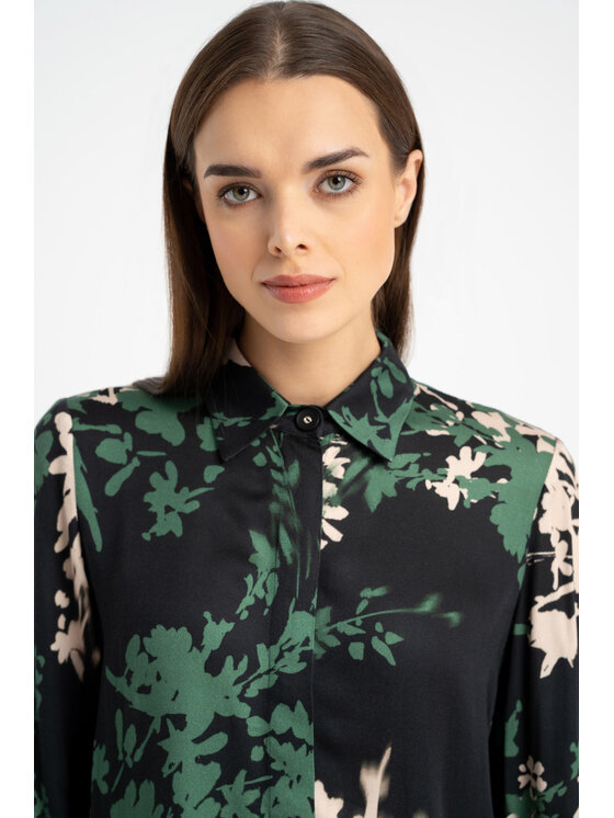 CLICK CLICK Košile 10-6929 Zelená Regular Fit