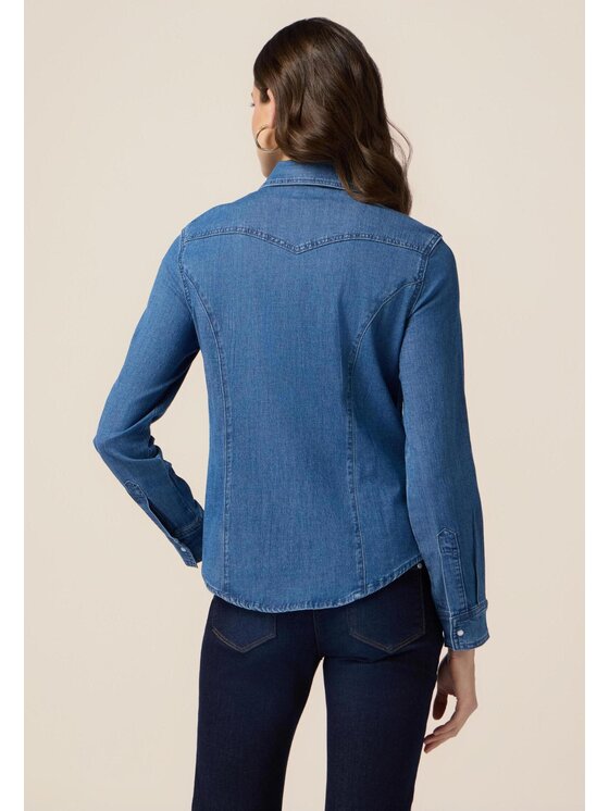 Oltre Oltre Camicia 5632R102888N024 Blu Slim Fit