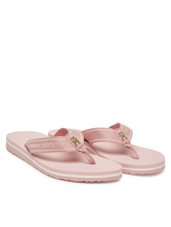 Tommy Hilfiger Tommy Hilfiger Japanke Hilfiger Webbing Beach Sandal FW0FW08515 Ružičasta