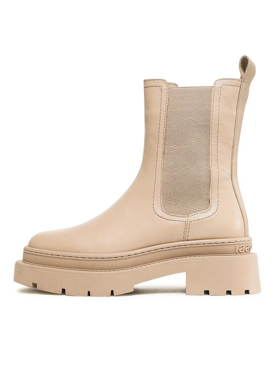 Gino Rossi Gino Rossi Kotníková obuv s elastickým prvkem 222FW103 Béžová