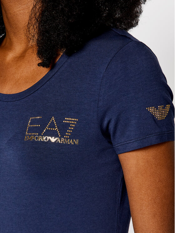 T-shirt 8NTT65 TJ28Z 1554 Blu scuro Slim Fit