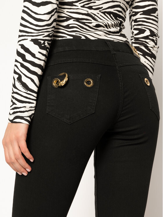 Cavalli Class Cavalli Class Slim fit džínsy A1IUA013 Čierna Slim Fit