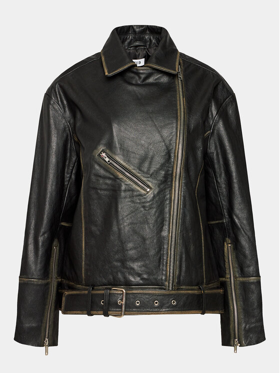 Veste en hotsell cuir oversize noir