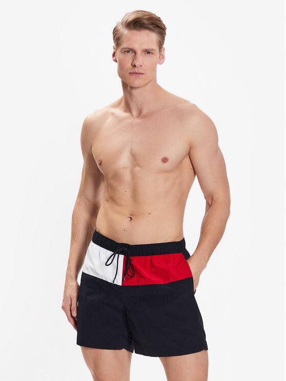 Tommy Hilfiger Tommy Hilfiger Plaukimo šortai UM0UM02744 Tamsiai mėlyna Regular Fit