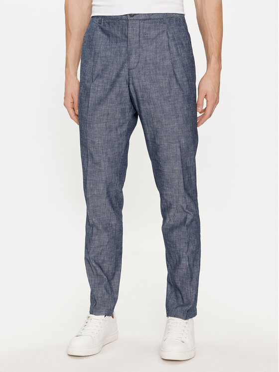 United Colors Of Benetton Pantaloni chino 4WV1UE02F Blu scuro Slim Fit, taglia : 54