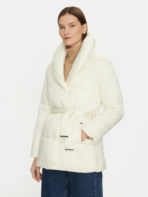 U.S. Polo Assn. U.S. Polo Assn. Vatovaná bunda WUP1216 Bílá Relaxed Fit