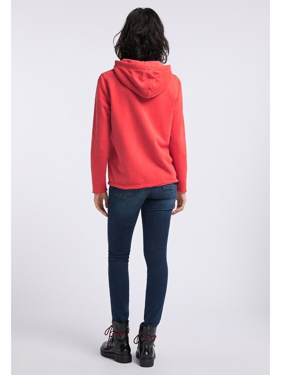 Mustang Mustang Felpa BELLA H HOODIE Rosso Regular Fit