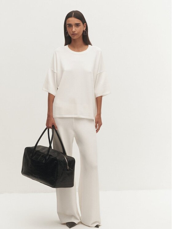 Le Collet Le Collet Bluzka PENIDA Kremowy Oversize