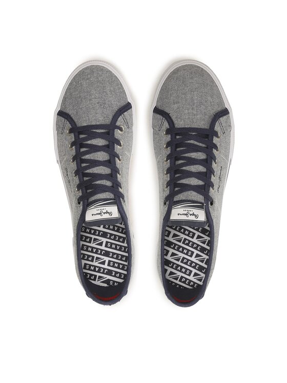 Pepe Jeans Pepe Jeans Tenisówki Brady Men Chambray PMS30817 Granatowy