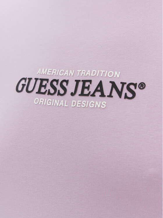 Guess Jeans Guess Jeans Тишърт W4YI03 J1314 Виолетов Slim Fit
