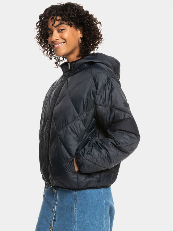 Roxy Roxy Преходно яке Wind Swept Hood Jckt ERJJK03571 Сив Regular Fit