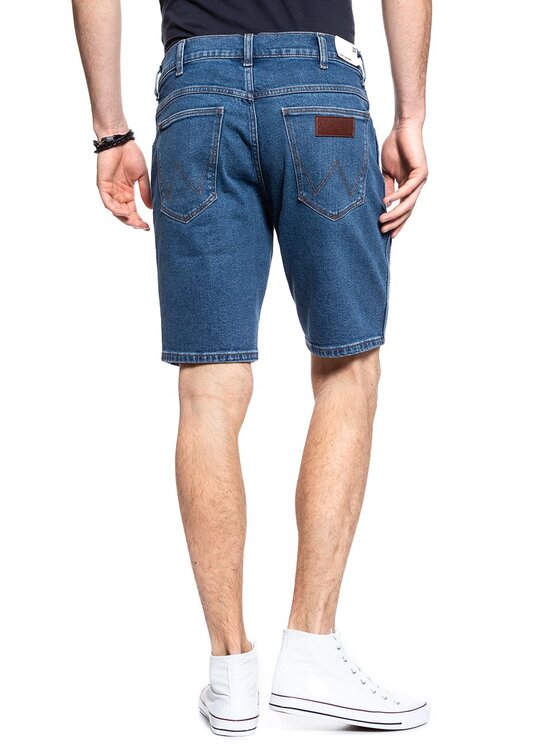 Wrangler Wrangler Pantaloncini di jeans 5 POCKET SHORT Blu Regular Fit