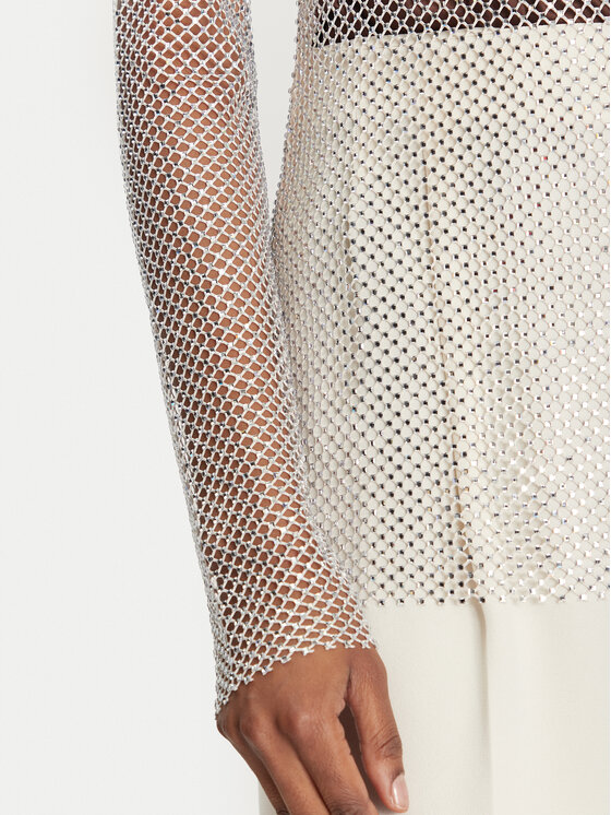 Marella Marella Μπλουζάκι Rino 2513941011 Λευκό Slim Fit