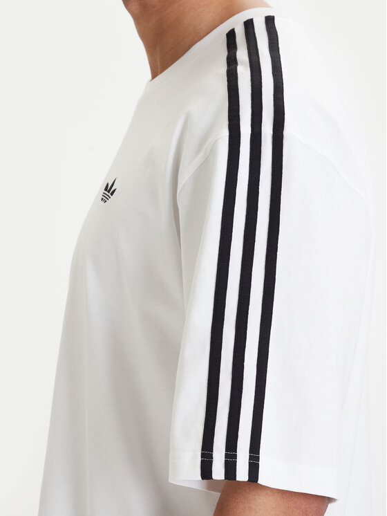 adidas adidas Marškinėliai adicolor 3-Stripes KD4096 Balta Oversize