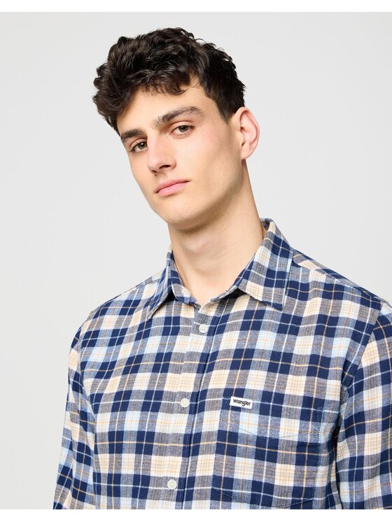 Wrangler Wrangler Koszula 1 PKT SHIRT Kolorowy Regular Fit