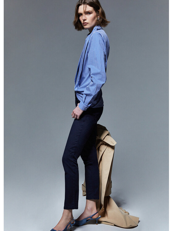 Liu Jo Liu Jo Spodnie materiałowe WA6404T367A93924 Fioletowy Slim Fit
