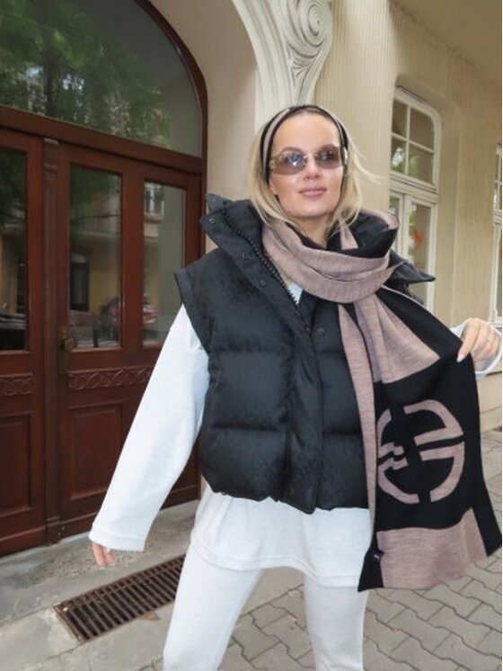 Magda Matyja Magda Matyja Szalik ASPEN SCARF Brązowy