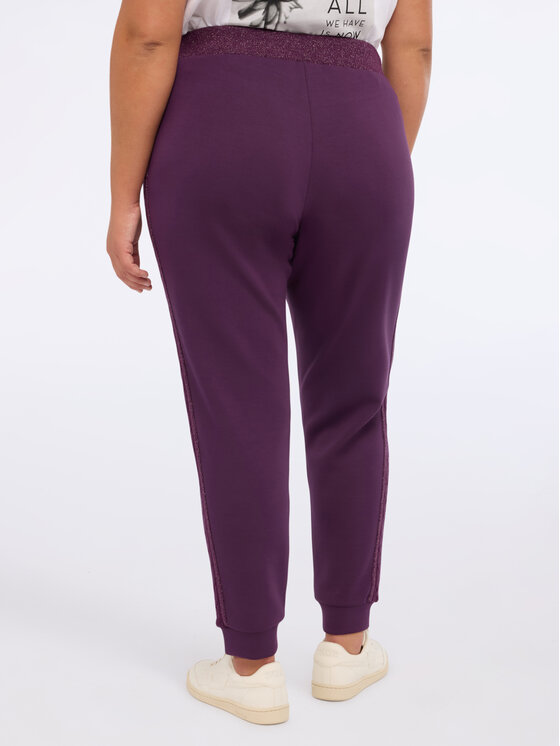 Fiorella Rubino Fiorella Rubino Pantaloni di tessuto P837L002231N039 Viola Regular Fit