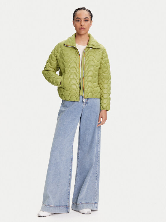 K-Way K-Way Demisezoninė striukė Soje K71421W Žalia Slim Fit