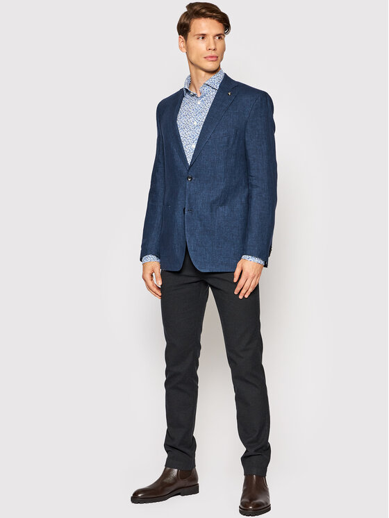 Camicia 100003096 Blu Slim Fit