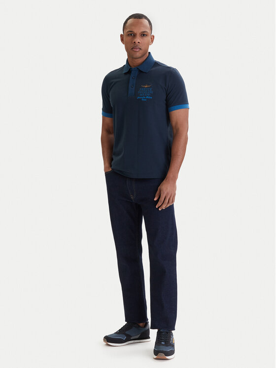 Aeronautica Militare Aeronautica Militare Polo 261PO1908UP00191 Tamnoplava Slim Fit