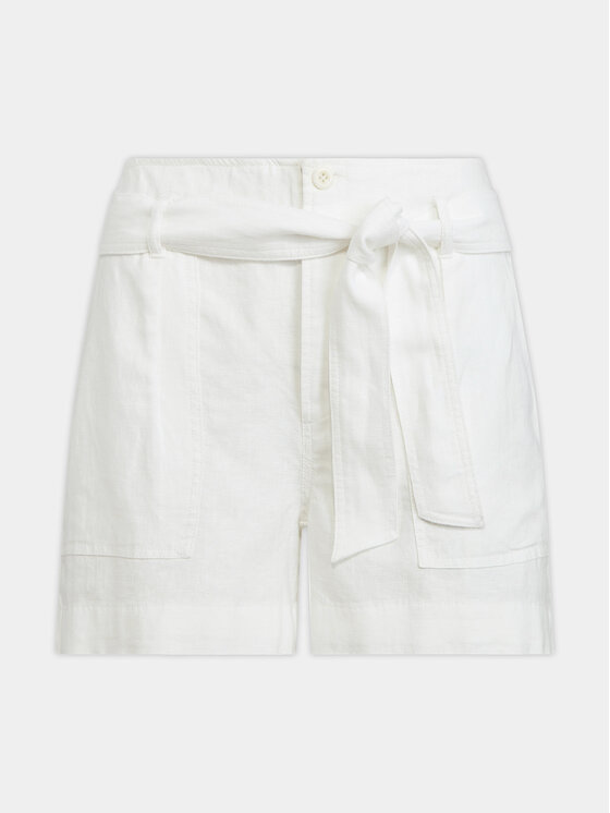 LAUREN RALPH LAUREN Lauren Ralph Lauren Šortky z materiálu 200862093001 Bílá Relaxed Fit
