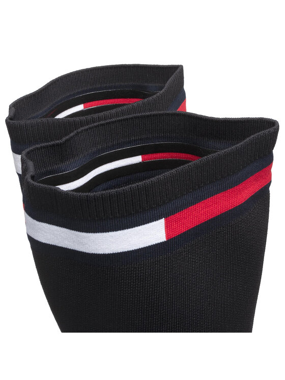 Tommy Jeans Tommy Jeans Combcsizma Knit Overknee Boot EN0EN01830 Fekete