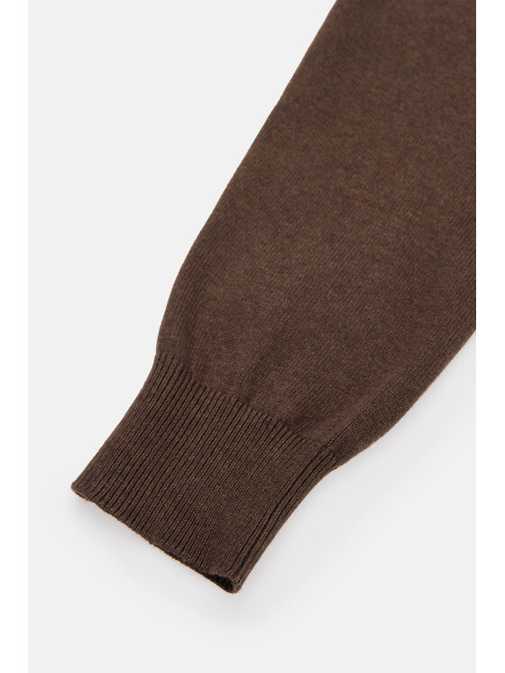 Lancerto Lancerto Sweter Tony SW073223000074 Brązowy Regular Fit