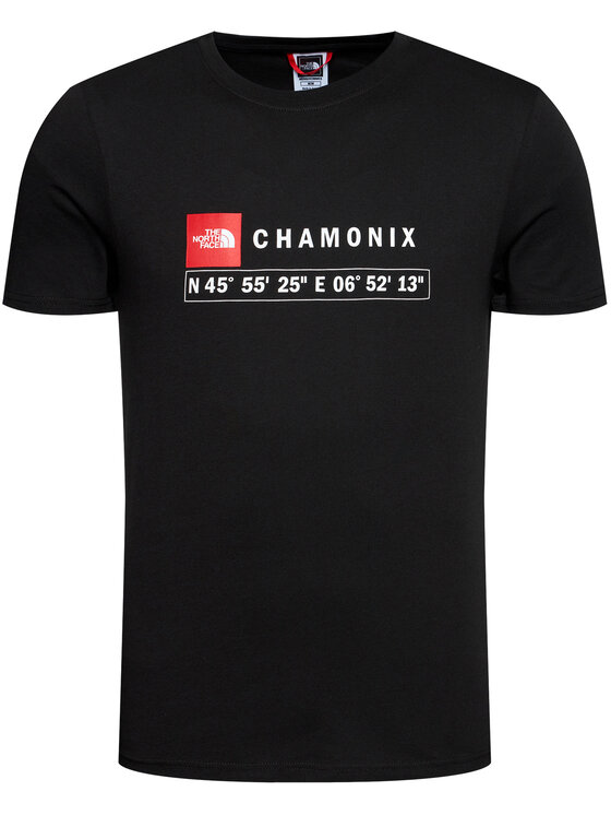 The North Face The North Face Marškinėliai Chamonix NF00CJA9 Juoda Regular Fit