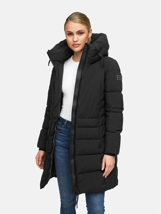 Navahoo Navahoo Kurtka zimowa Mondnebel Czarny Regular Fit