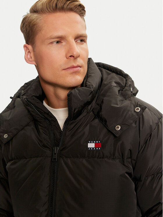 Tommy Jeans Tommy Jeans Pūkinė striukė Alaska DM0DM19537 Juoda Loose Fit