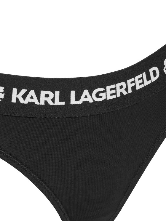 KARL LAGERFELD KARL LAGERFELD Klasične spodnje hlačke A1W47009 Črna