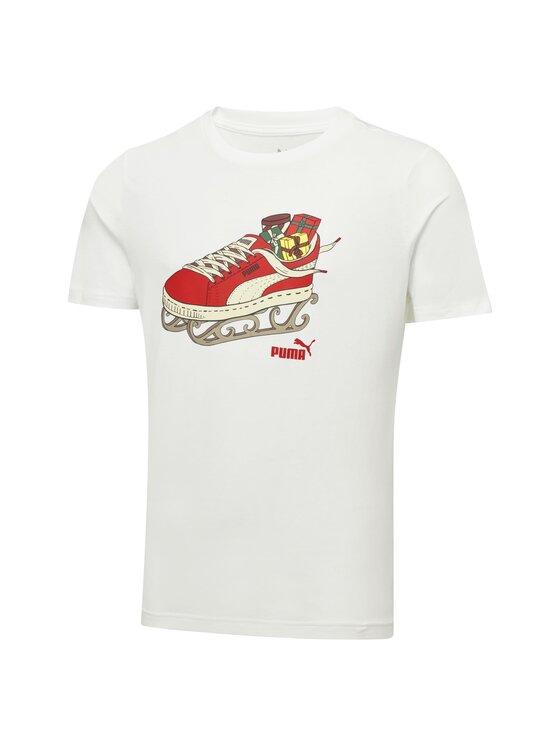 Puma Puma T-Shirt 675350 Biały Regular Fit