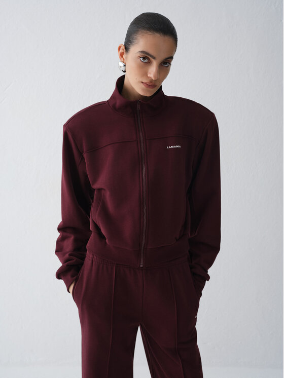La Mania La Mania Felpa AMAL Bordeaux Basic Fit