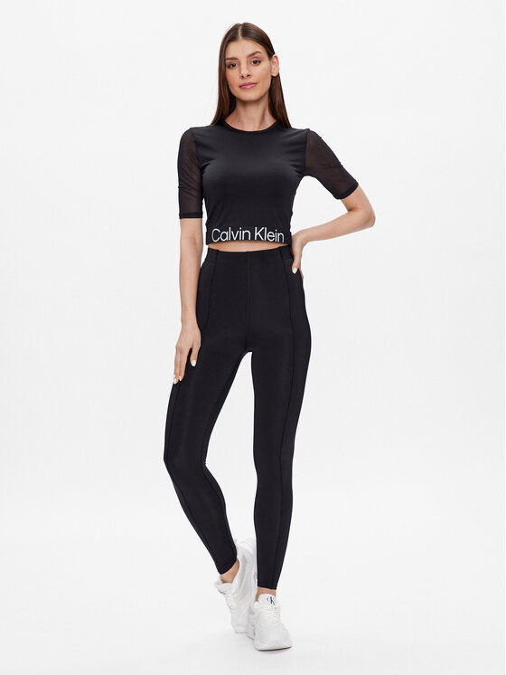 Calvin Klein Performance Calvin Klein Performance Maglietta tecnica 00GWS3K116 Nero Cropped Fit