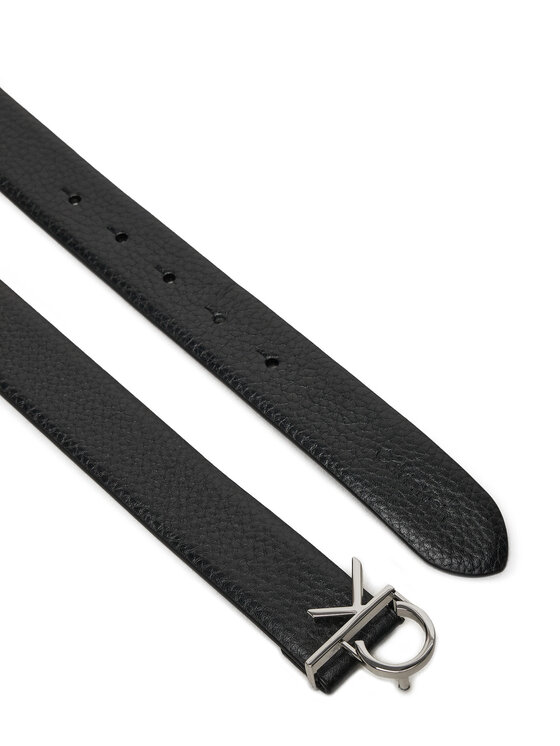 Calvin Klein Calvin Klein Dámský pásek Ck Logo Buckle Belt 3.0_Pbl K60K613073 Černá