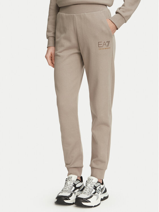 EA7 Emporio Armani EA7 Emporio Armani Spodnie dresowe 7W000538 AF15831 U6100 Beżowy Regular Fit