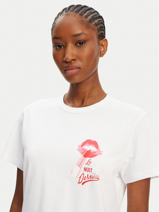 HUGO HUGO T-Shirt Destrel_2 50544897 Biały Relaxed Fit