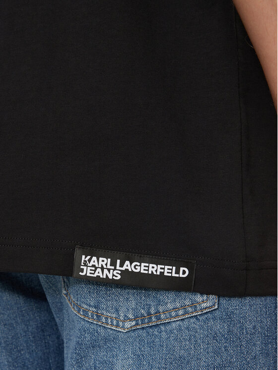 Karl Lagerfeld Jeans Karl Lagerfeld Jeans T-särk 246D1700 Must Regular Fit